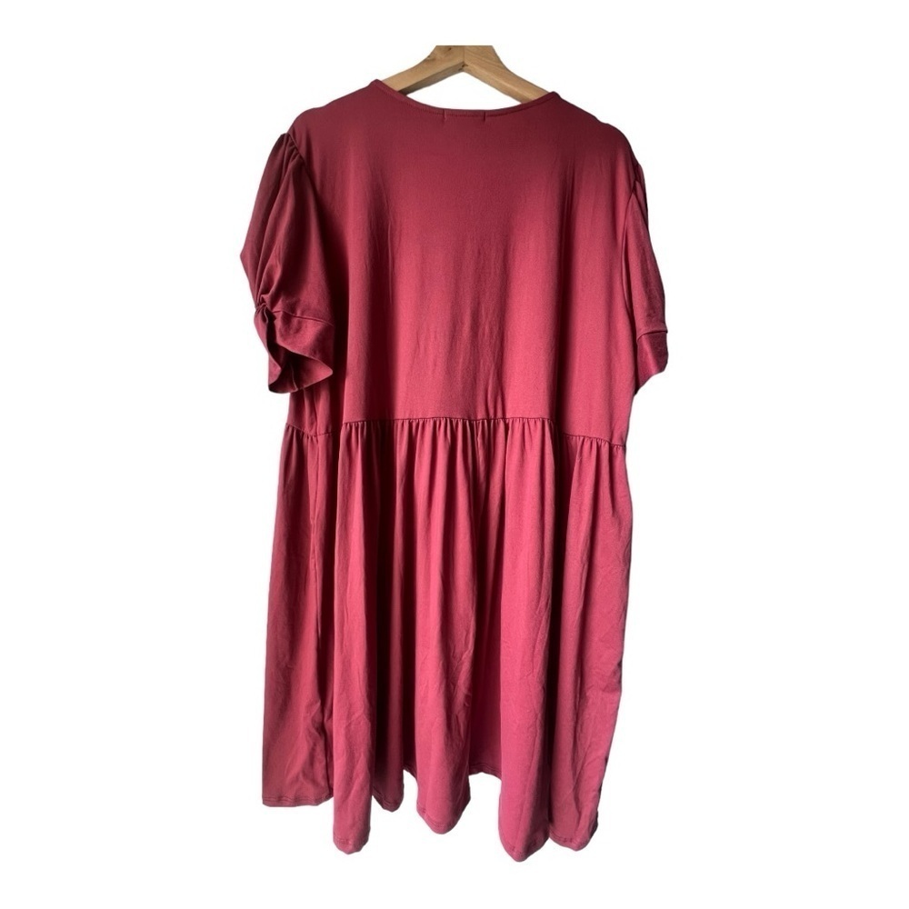 Women's entro babydoll in duty rose curves short sleeve plus size smock Sz 2x. - Picture 9 of 10